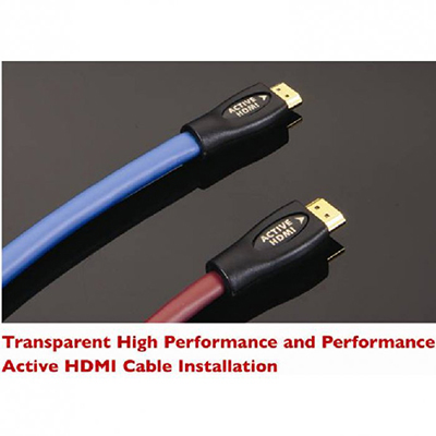 Инсталляция высокоскоростных активных HDMI кабелей TRANSPARENT