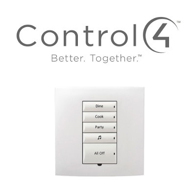 Проводная кнопочная панель Control4 квадратной формы