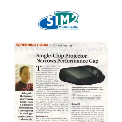 SIM2 NERO 3D-2 — Император мира высококачественного видео