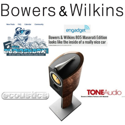 Акустические системы Bowers & Wilkins 805 Maserati Edition – в прессе